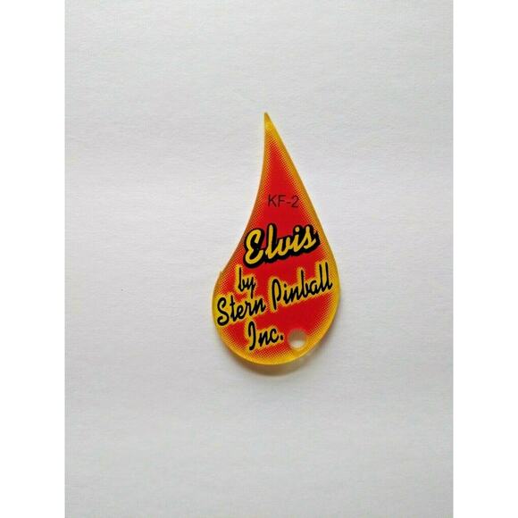 Elvis Presley Pinball KEYCHAIN Tear Drop Red Original Plastic Game Promo 2004 - Picture 4 of 4